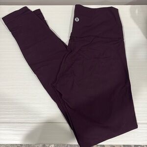 Lululemon Wunder under Dark Purple leggings size 6 - 28” inseam